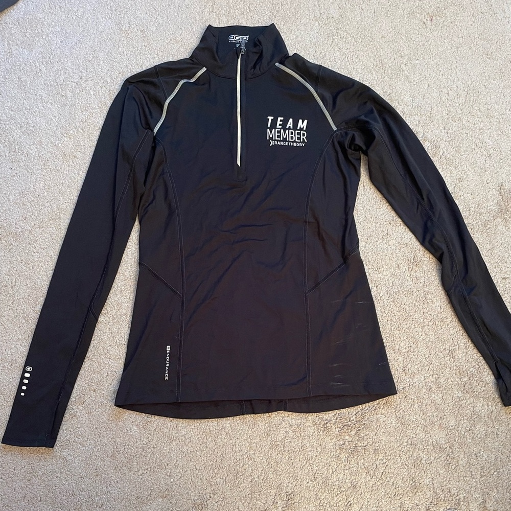 Orange Theory Team Member Quarter Zip Performance Shirt